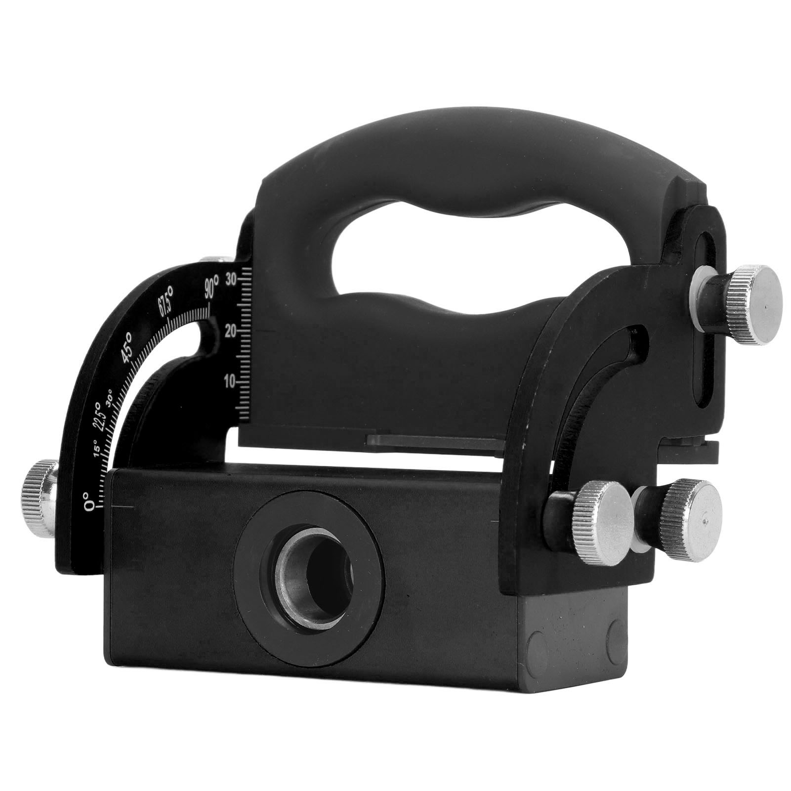 Verstellbare Aluminium-bohrschablone 0-90° Mit Klarer Skala Für Schräge Bohrungen, Schwarz