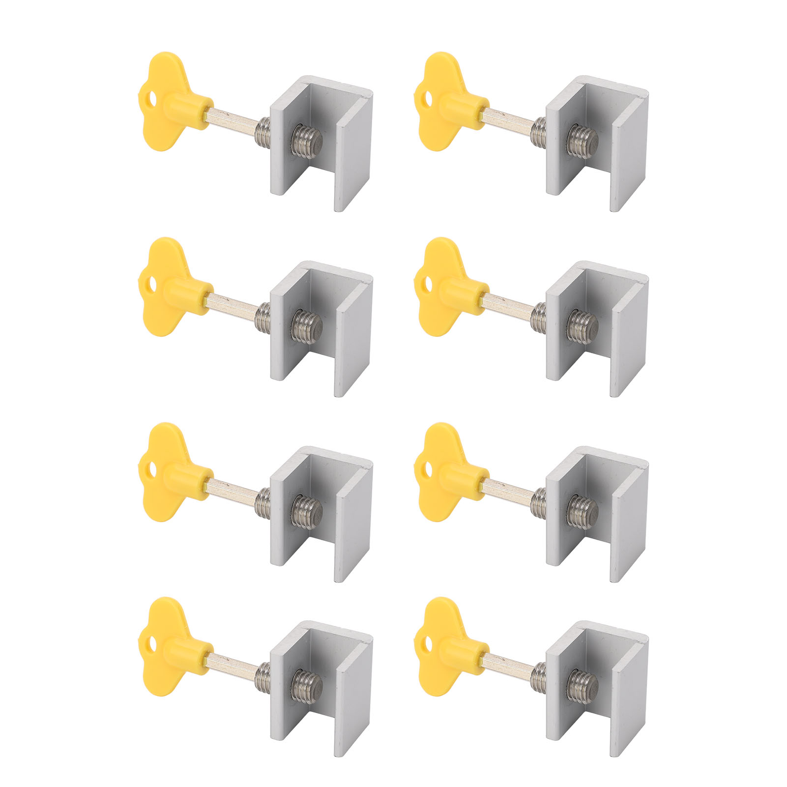 Verstellbare Einloch-fensterriegel Aus Aluminiumlegierung, Vertikal Und Horizontal Verschiebbar, Silberfarben