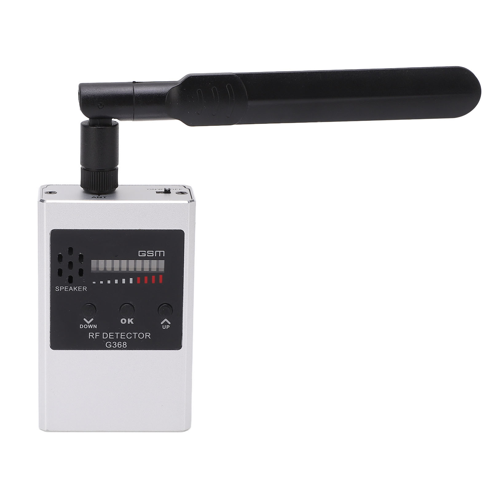 300 Mhz–2700 Mhz Kamera-detektor-rf-scanner Mit Led-anzeige Und Vibrationsfunktion Zur Drahtlosen Signalerkennung, Silber