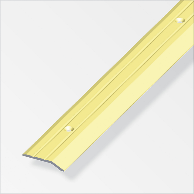 alfer Flachabschlussprofil 1 m, 30 x 5 mm Aluminium eloxiert messing Profil
