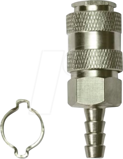 Druckluftkupplung ø 8 x 13 mm mit Schnellkupplung, Verbindung für Luftschlauchsysteme, Werkstatt, Garage, Kompressor, robuste Metallausführung