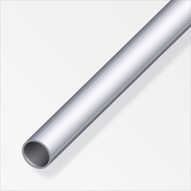 Alfer - Rundrohr ø 7,5 x 2500 mm Aluminium Aluminiumrohr Alu Rohre Hohl