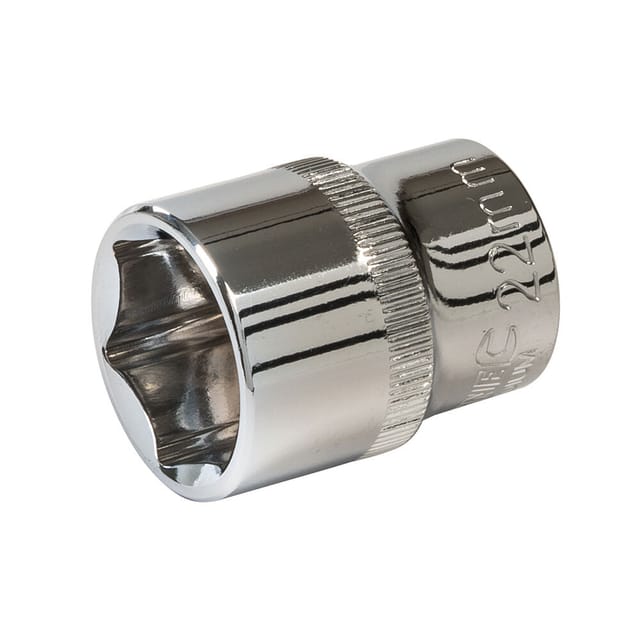 Sechskant-Steckschlüsseleinsatz, metrisch, 1/2-Zoll-Antrieb 22 mm