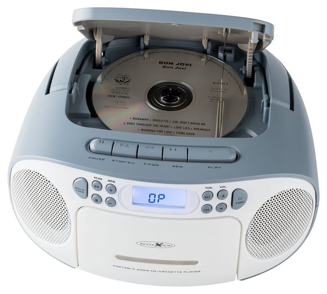 Reflexion - RCR2260BL CD-Radio ukw aux, cd, Kassette Blau-Weiß