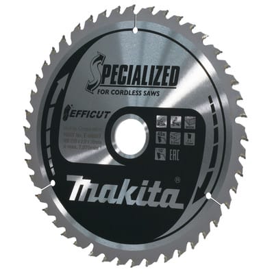 Makita E-06987 Efficut TCT-Kreissägeblatt 216 x 20 mm 45 Zähne 1,5 mm Holz