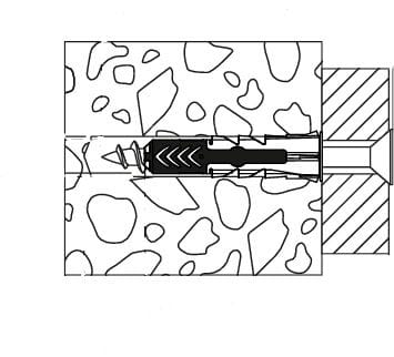 Dübel-Set Duopower 8.0 x 40 mm - 2 Stück Dübel - Fischer