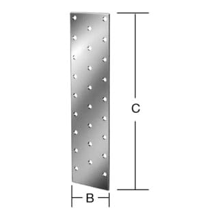 Lochplatten 40X120 mm sendz.verz. - Vormann