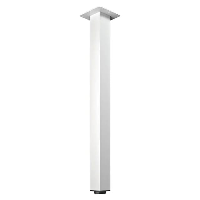 Hettich Design-Tischbein "Mella", eckig, weiß, 700-730x60x60 mm