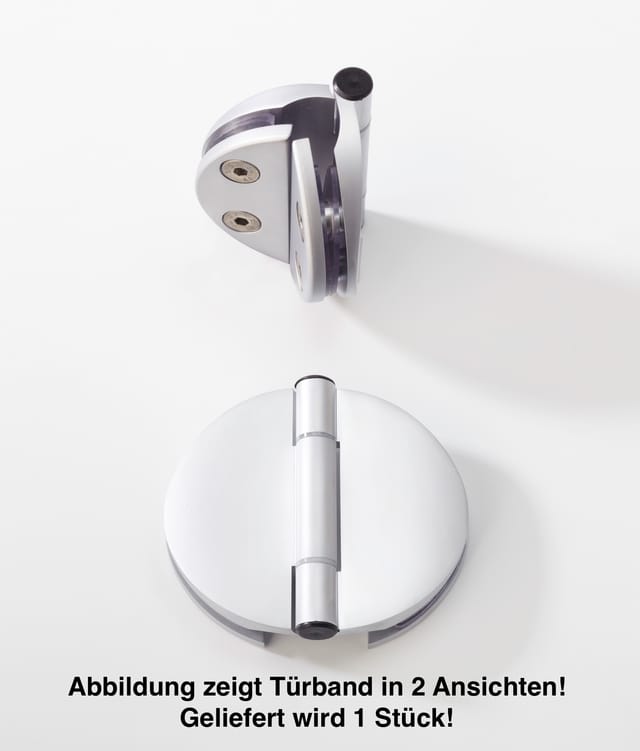 Infraworld - Tuerband Doppel für Saunatüren 1 Stück für 6 bzw. 8 mm Glastuer