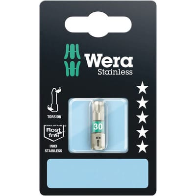 3867/1 ts sb torx® Bits, Edelstahl, tx 30 x 25 mm 05073625001 - Wera