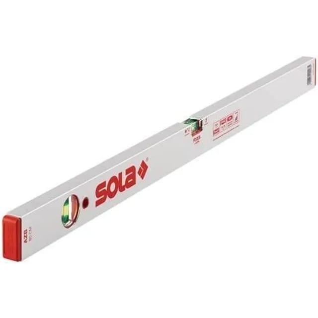 Azb Wasserwaage 300 mm Libelle Waagrecht- und Senkrecht Alu silbereloxiert - Sola