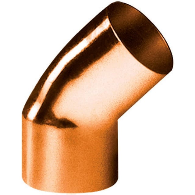 Coude cuivre 45° mâle femelle diamètre 20mm