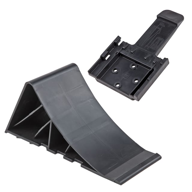 Dema - PVC-Unterlegkeil schwarz mit Halter