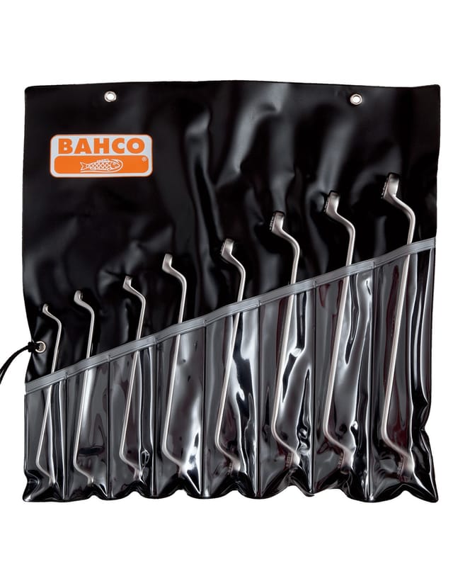 Set mit 8 Doppelringschlüssel tiefgekröpft metrisch Bahco 2M/8T