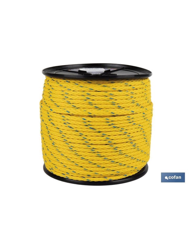 Mehrzweck-Seeseilrolle 6 mm 200 m Gelb/Blau