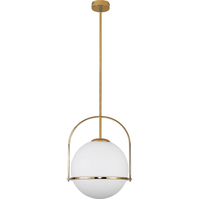 Kugel-Deckenleuchte aus Glas - Goldene Pendelleuchte - Anette Gold