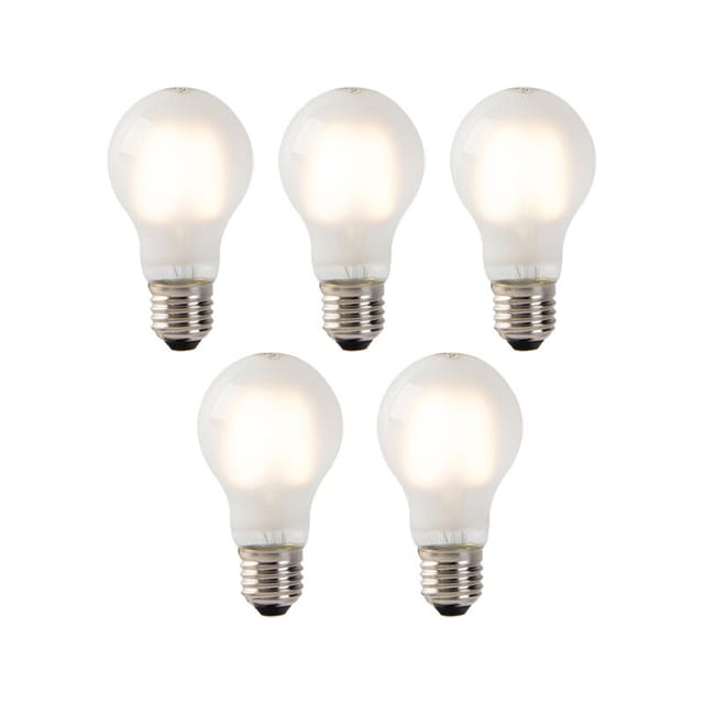 5er Set E27 led Glühlampen Milchglas A60 2W 180 lm 2700K