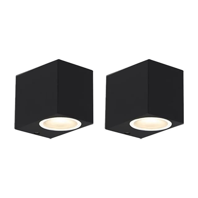 Set mit 2 modernen Wandleuchten schwarz IP44 - Baleno i