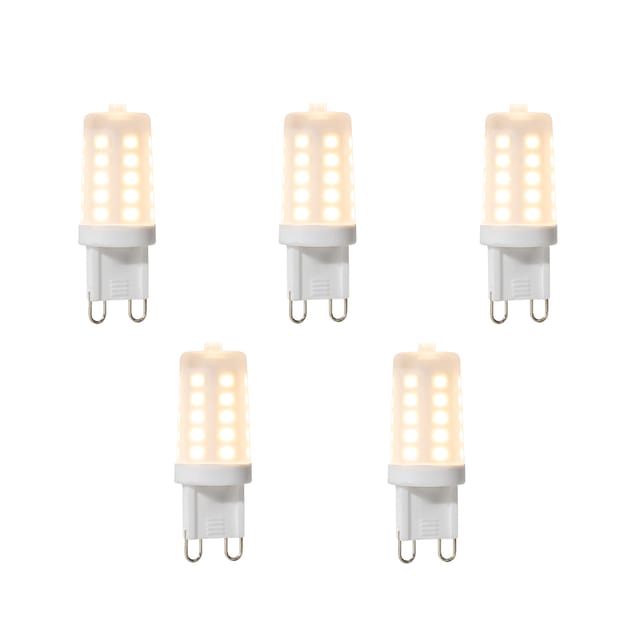 5er-Set dimmbare G9-LED-Lampen 3W 280 lm 2700K
