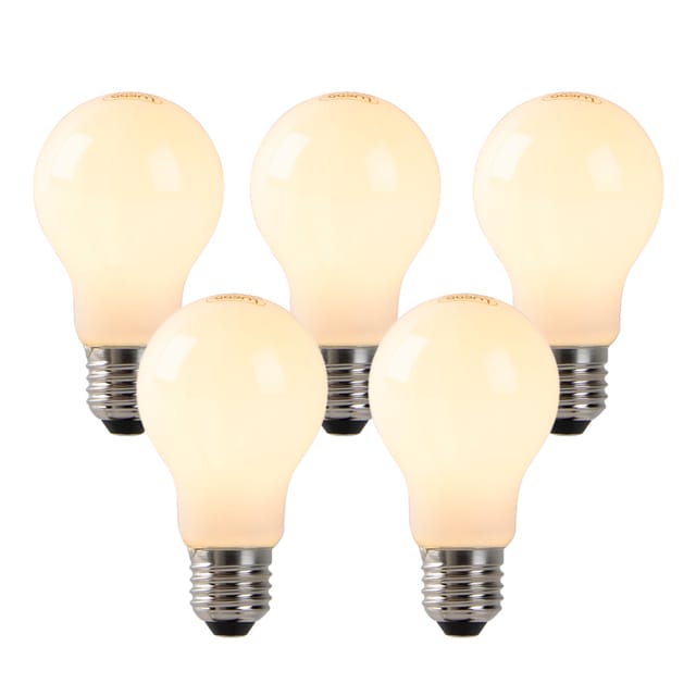 Luedd - Set mit 5 dimmbaren E27 LED-Lampen Opalglas 4W 320 lm 2200K