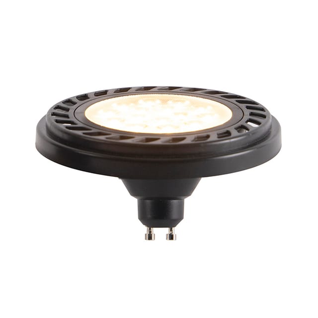 GU10 dimmbare led AR111 schwarz 8W 600 lm 2700K