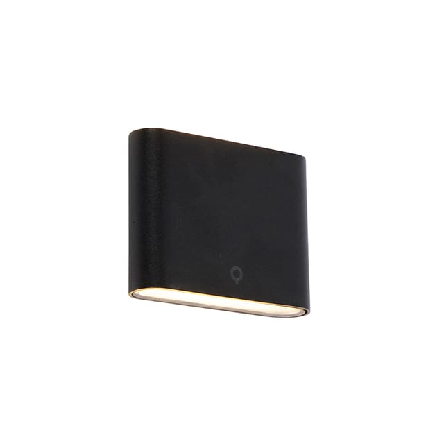 Moderne Außenwandleuchte schwarz 11,5 cm inkl. led IP65 - Batt