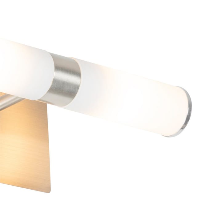 Moderne Wandleuchte Stahl IP44 2-flammig - Bath