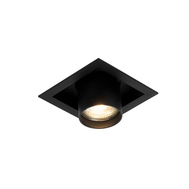 Moderne Einbauleuchte schwarz 1-Licht verstellbar - Dach