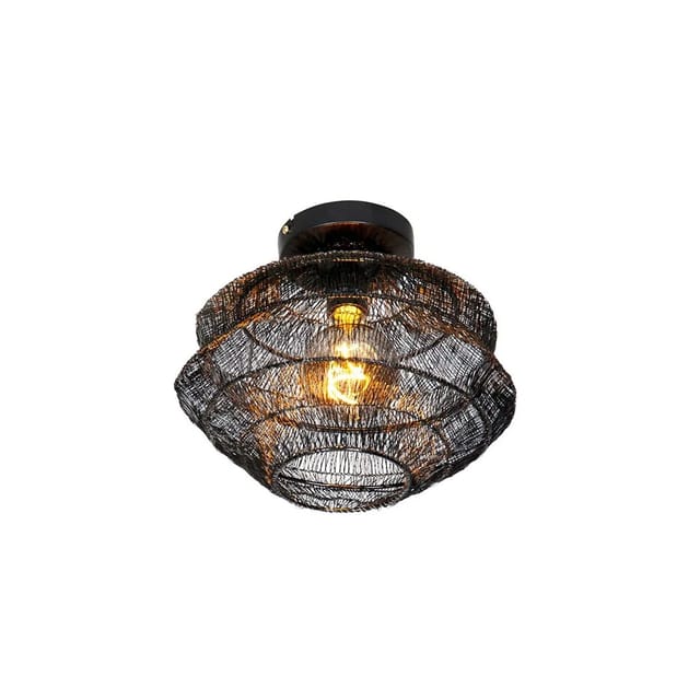 Orientalische Deckenlampe schwarz 25 cm - Vadi