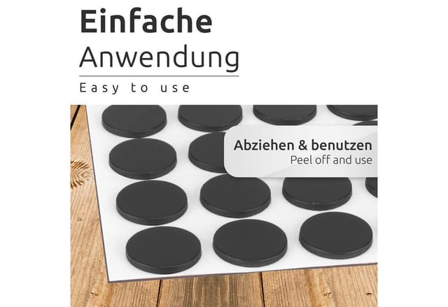Ecence - 70x Magnet-Plättchen Ø18x2mm selbstklebend Magnete Basteln Befestigung Bilder