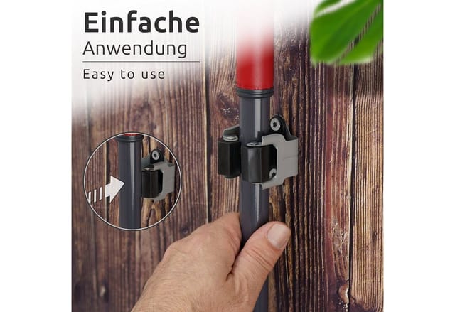 8x Gerätehalter Besenhalter Gartengerätehalter Stielhalter Werkzeughalter