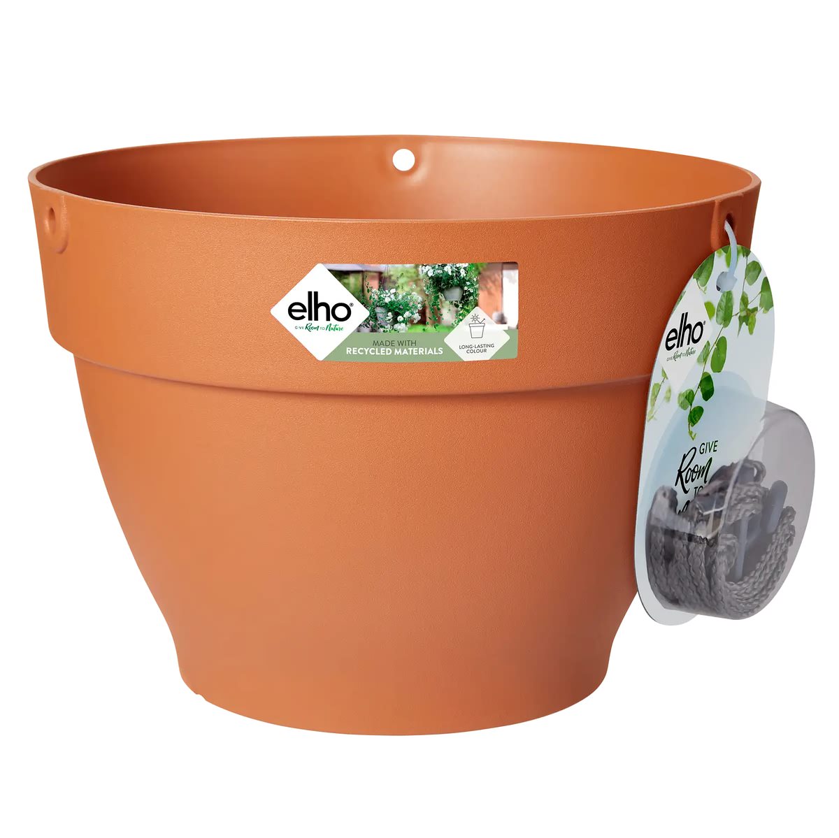 Elho - Vibia Campana Pflanzenampel Terracotta Ø 26 Cm - Kunststoff