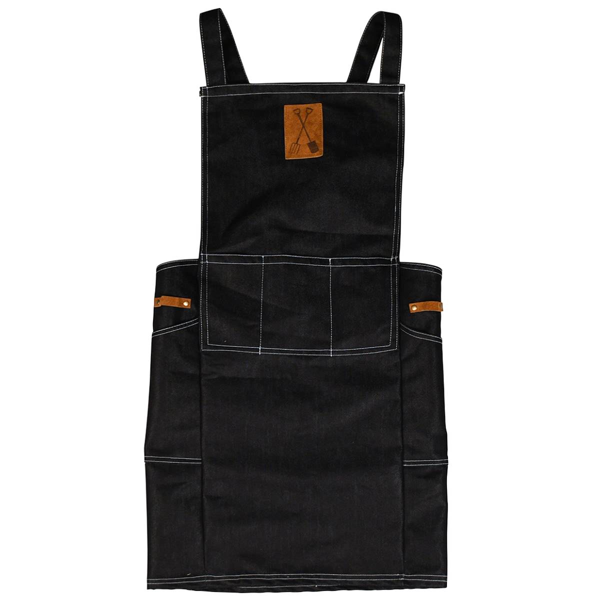 Esschert Design Gartenschürze Blau Nach Japanischer Art - Denim & Leder