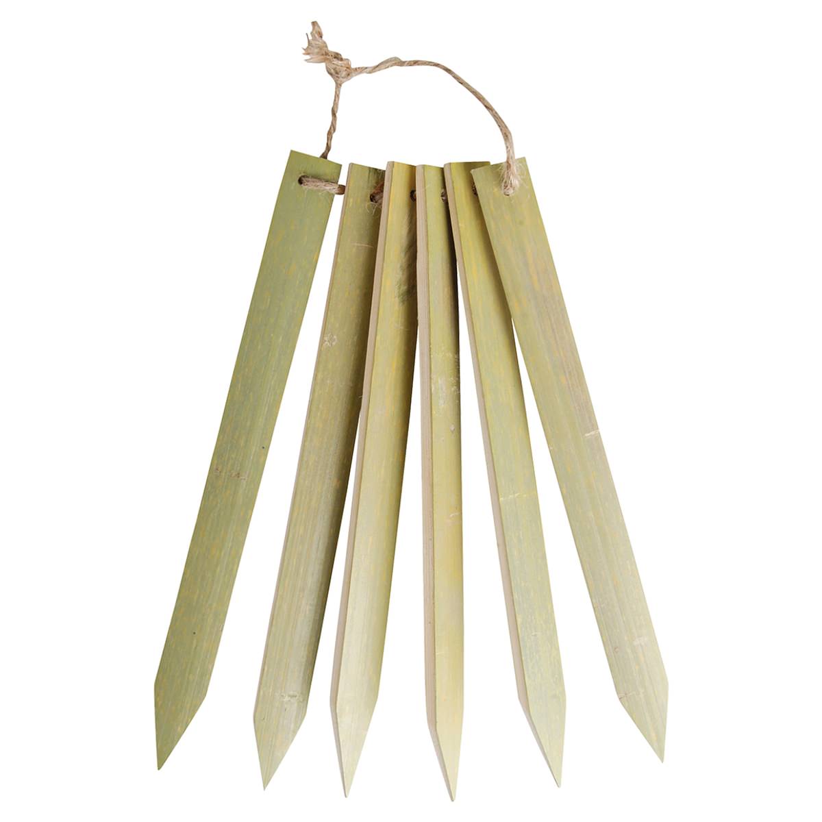 Esschert Design Bambus Pflanzschilder 20 Cm - 6 Stück