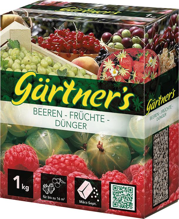 Gärtner`s Beerendünger 1 Kg 3+8+3 Karton Gärtners