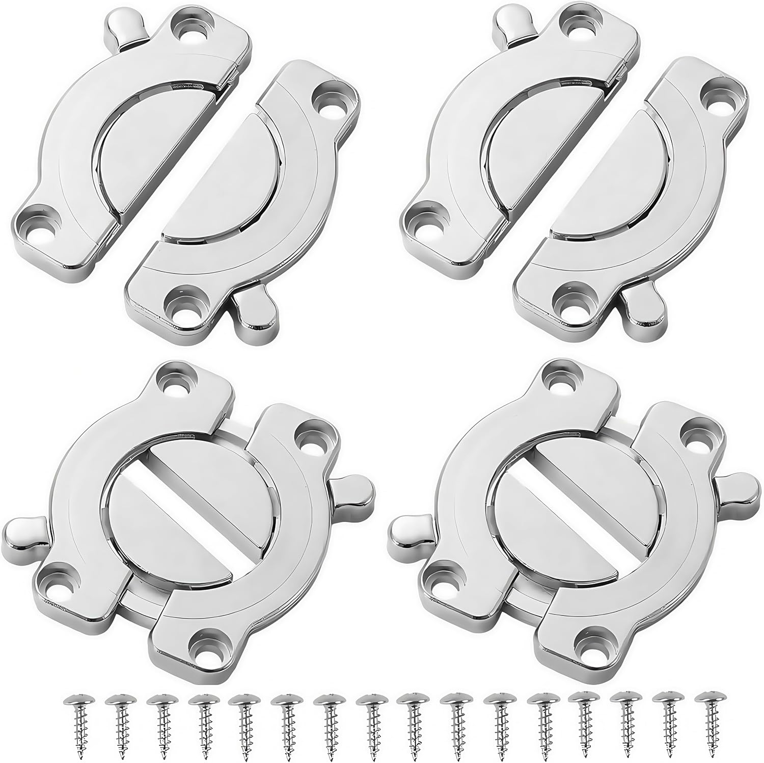 Set Mit 4 Hochwertigen Möbelverbindern (geeignet Für Tischplatten, Esstische Und Paneelkonstruktionen)