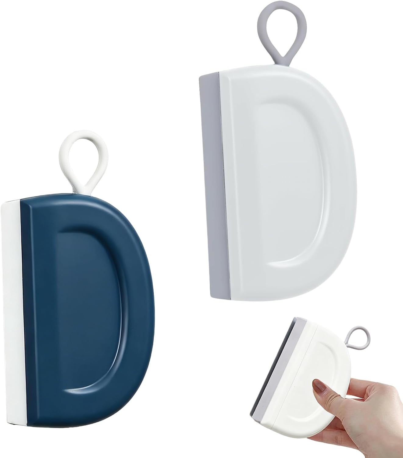 Set Aus Zwei Mini-abziehern – Für Die Effiziente Reinigung Von Duschwänden, Glasflächen, Badezimmern Und Küchen.