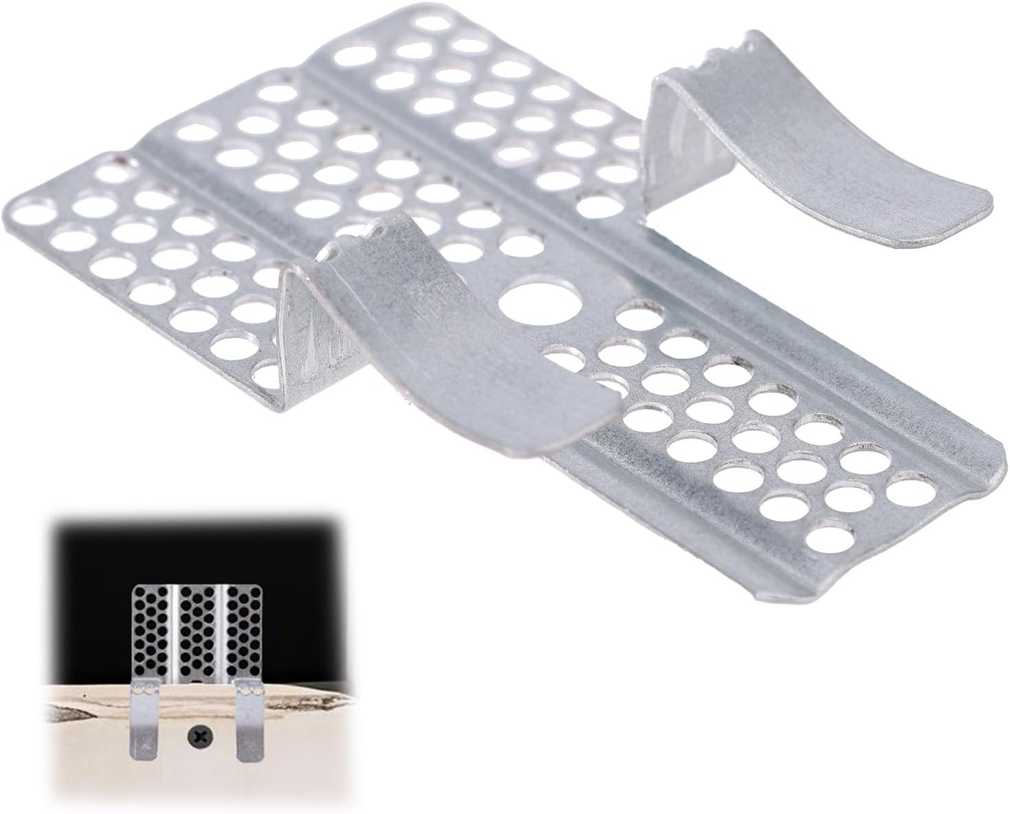 Set Mit 24 Trockenbau-reparaturclips – Robuste Metallclips (mit Passenden Schrauben), Geeignet Für Heimwerker-wandreparaturen.