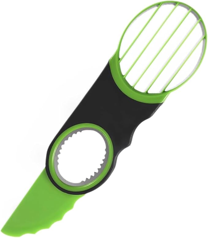 3-in-1 Avocadoschneider – Ein 3-in-1 Avocado-werkzeug Mit Rutschfestem Griff, Geeignet Zum Schneiden Und Schälen Von Avocados Sowie Verschiedenen Anderen Früchten.