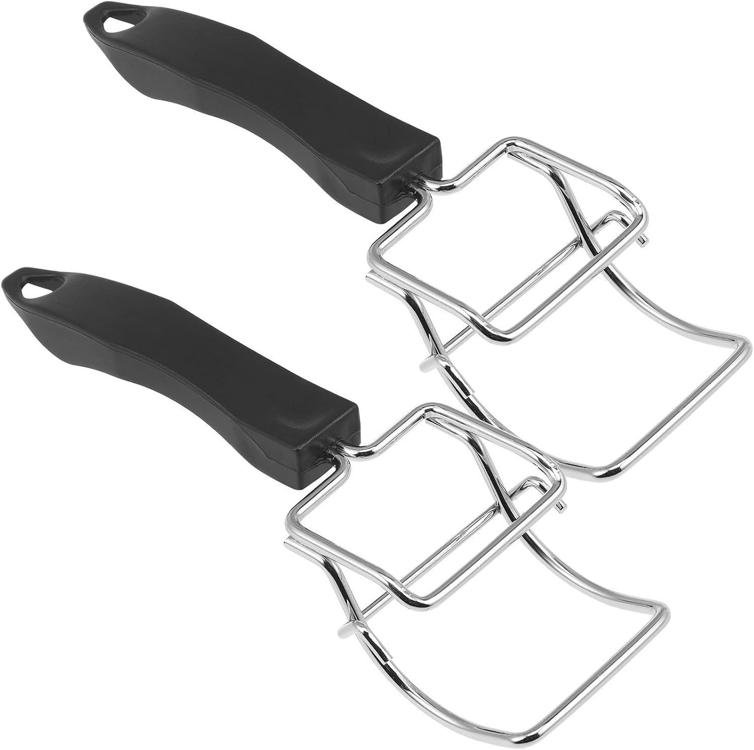 Schwarze Gebäckzange Aus Edelstahl (2er-set)