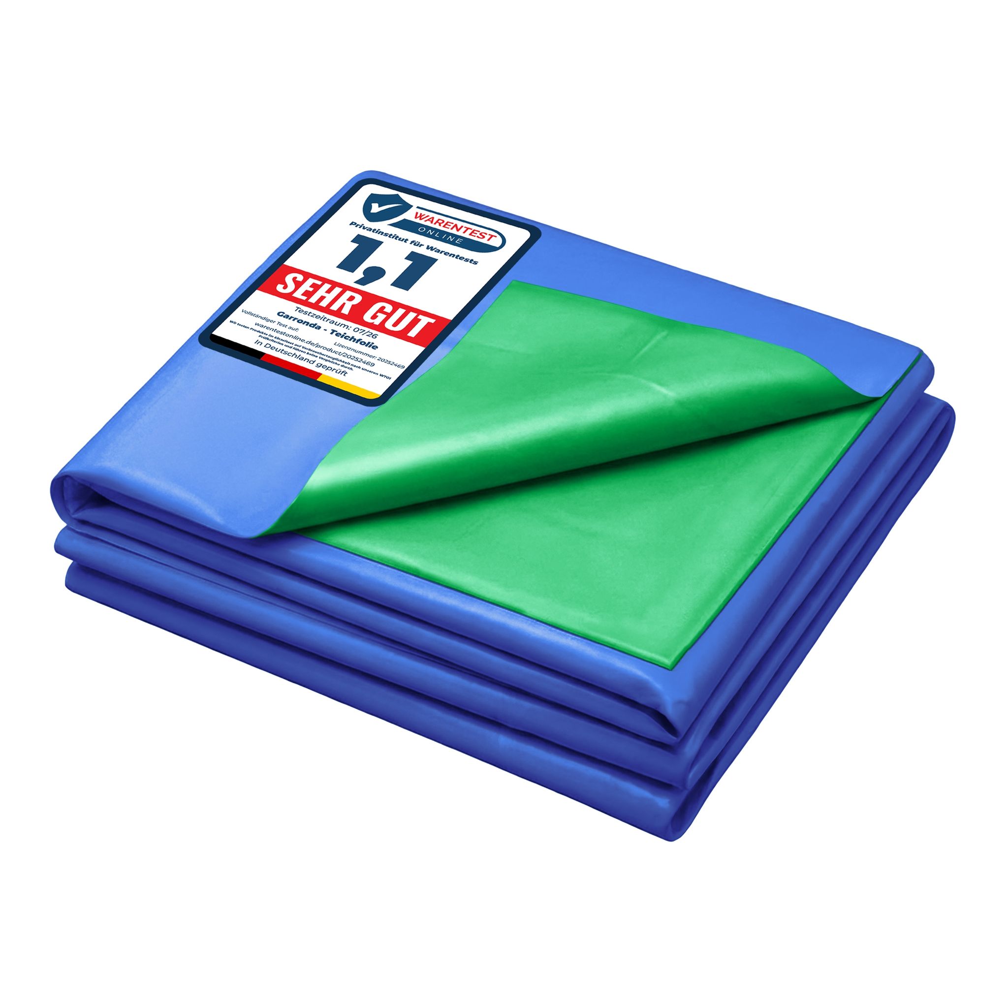 Garronda 6x1 M Teichfolie Pe 0,5 Mm Uv Folie Teichplane 3-lagig Gd-0256