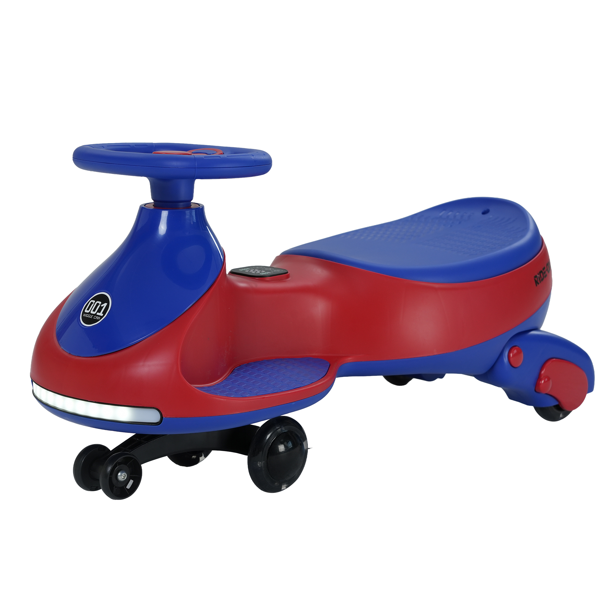 Garvee Elektro-kinderauto 12v 2-in-1 Twist & Swing, 360° Schwenklenkrad Mit Led-rädern, 2 Fahrmodi (manuell/elektrisch), Bis 5 Km/h, Musik, Batterieanzeige, Kippsicher, Für Kinder Ab 3 Jahre, Rot