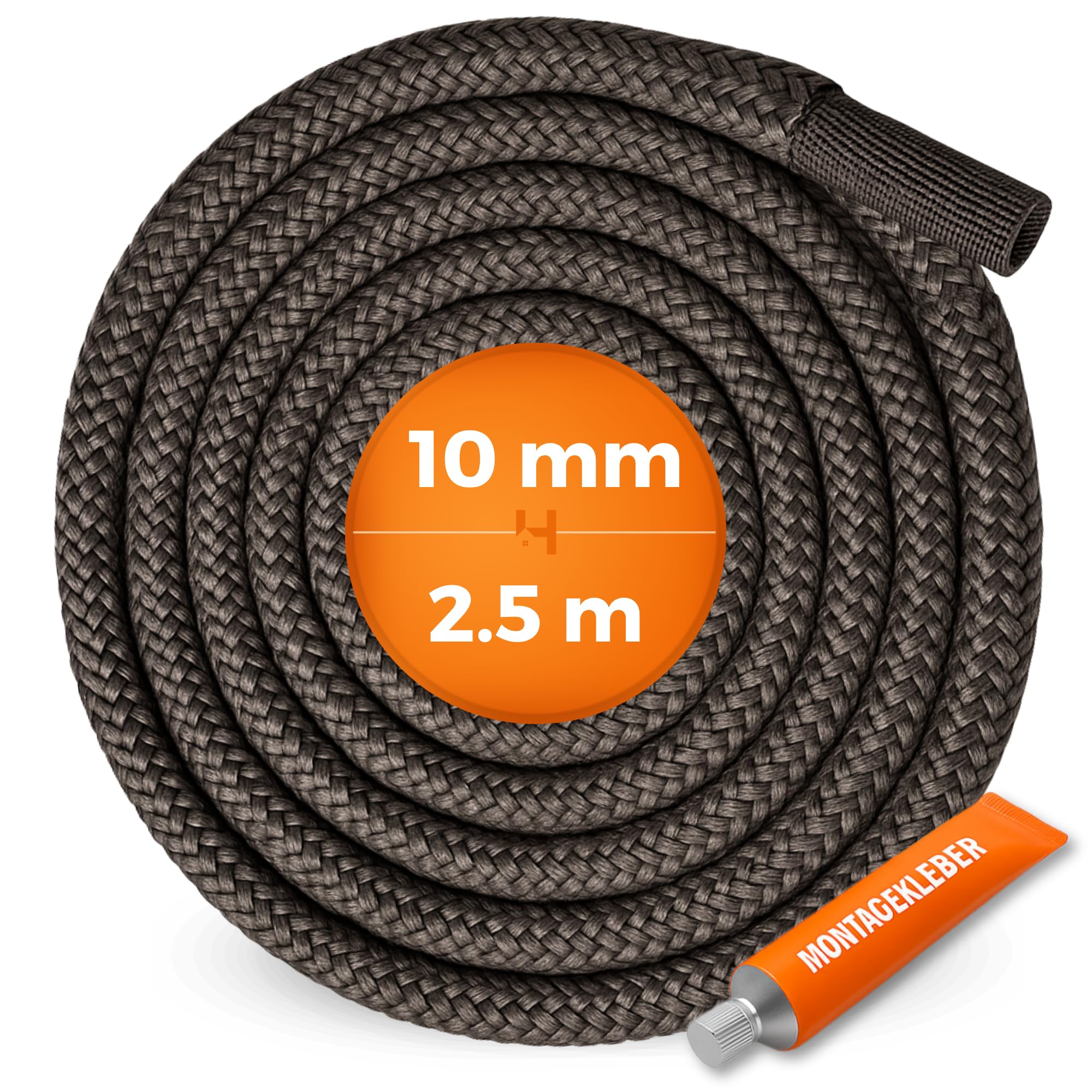 Ofendichtschnur - 2,5 M Länge - Ø 10 Mm - Dichtung Für Kamin