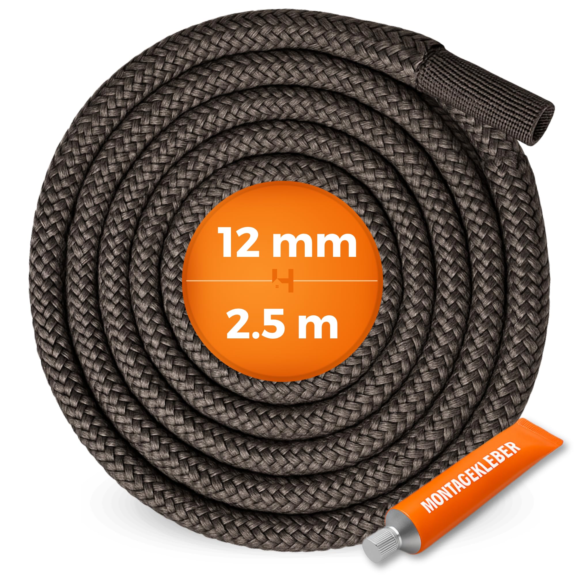 Ofendichtschnur - 2,5 M Länge - Ø 12 Mm - Dichtung Für Kamin