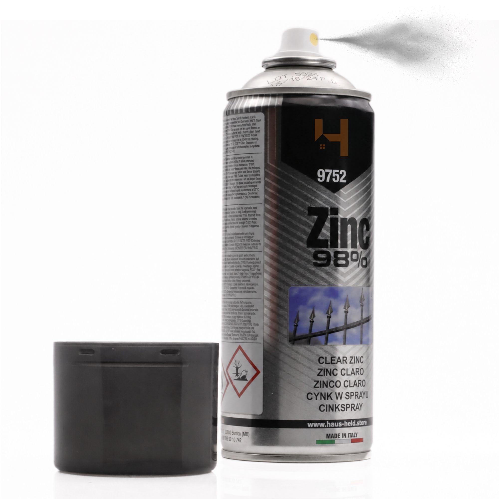 Hausheld Zinkspray Hell 400 Ml Für Metallschutz - Farben Und Lack