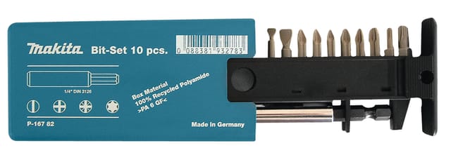 10tlg. Bit-Box mit Magnethalter - P-16782 - Makita