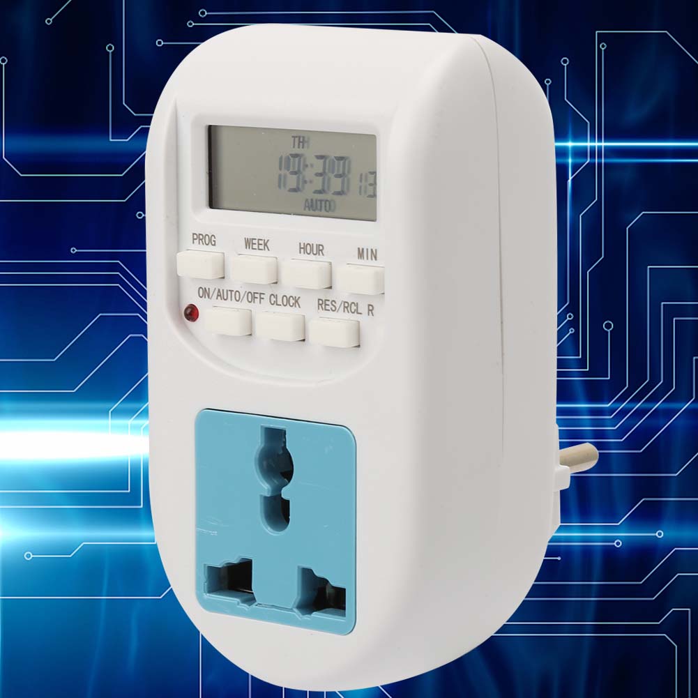 Programmierbarer, Präziser Energiespar-timer Mit Digitalanzeige Und Eu-stecker (220 V)