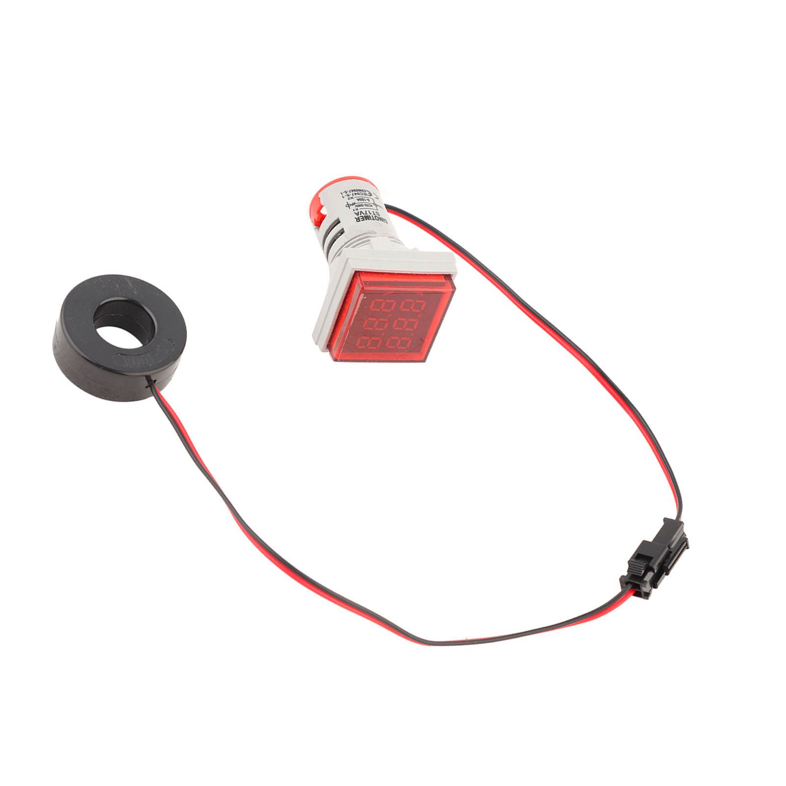 Led-digitalanzeige Für Wechselspannungs- Und Strommesser, 22 Mm, 0-100 A (rot)