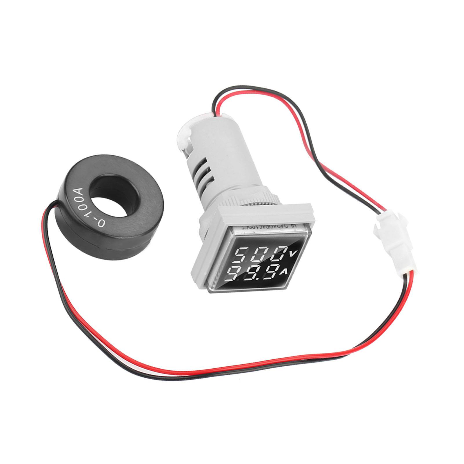 Led-digitalanzeige Für Wechselspannung Und -strom, 22 Mm, 0-100 A (weiß)