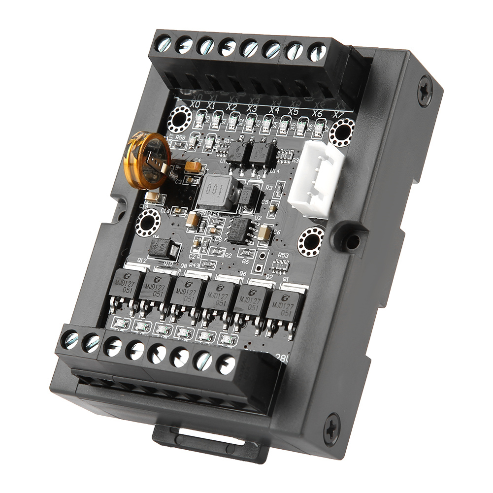 Industrielle Sps-steuerplatine Fx1n-14mt Programmierbares Relais-verzögerungsmodul Mit Gehäuse